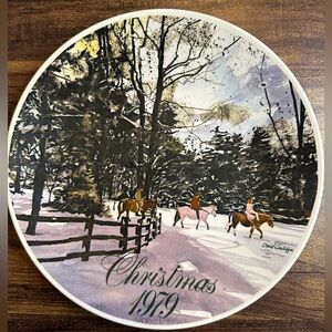 Smuckers 1979 Christmas Collector Plate
